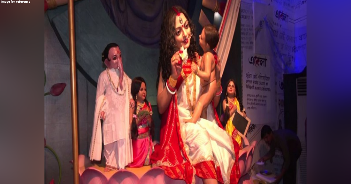 Silicon Durga idol depicting lives of sex workers created in Kolkata